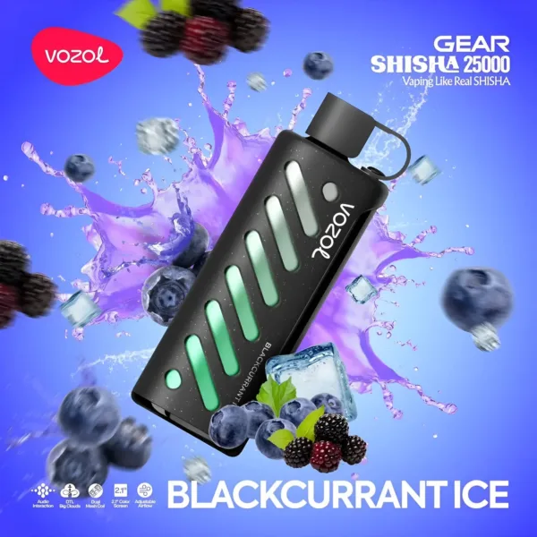 Vozol Gear Shisha 25000 – Blackcurrant Ice