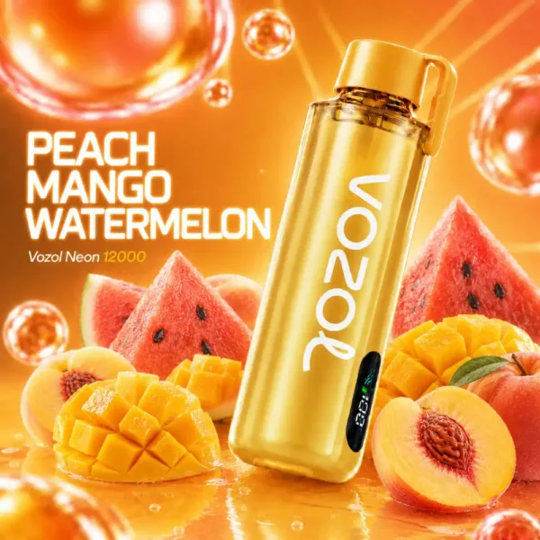 Vozol Neon 12000 Pro – Peach Mango Watermelon