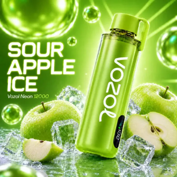 Vozol Neon 12000 Pro – Sour Apple Ice