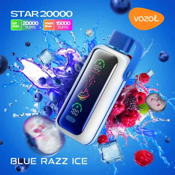 Vozol Star 20K – Blue Razz Ice