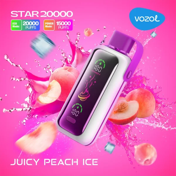 Vozol Star 20K – Juicy Peach Ice