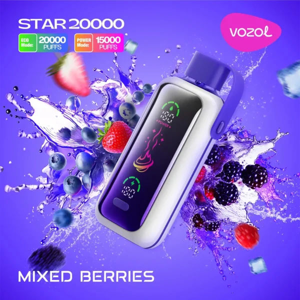 Vozol Star 20K – Mixed Berries