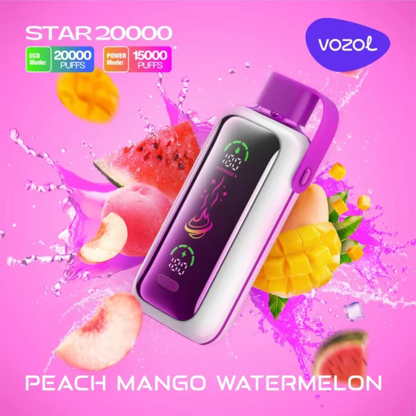 Vozol Star 20K – Peach Mango Watermelon