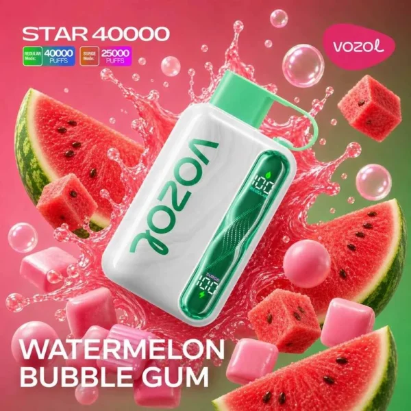 Vozol Star 40000 – Watermelon Bubble Gum