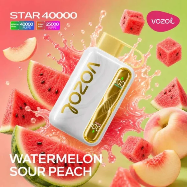 Vozol Star 40000 – Watermelon Sour Peach