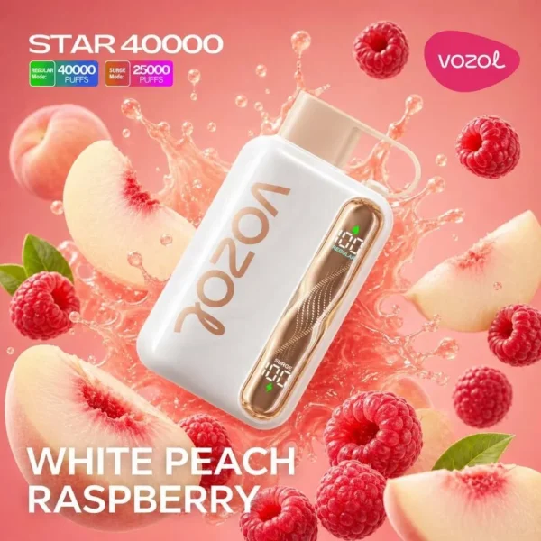 Vozol Star 40000 – White Peach Raspberry