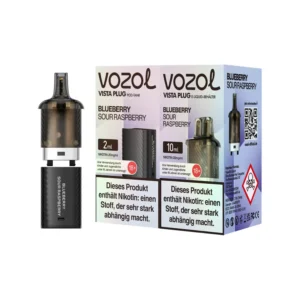 Vozol Vista Plug Prefilled Pod Tank –Blueberry Sour Raspberry