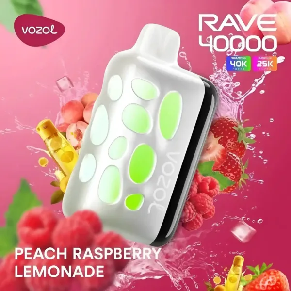 Vozol Rave 40K – Peach Raspberry Lemonade