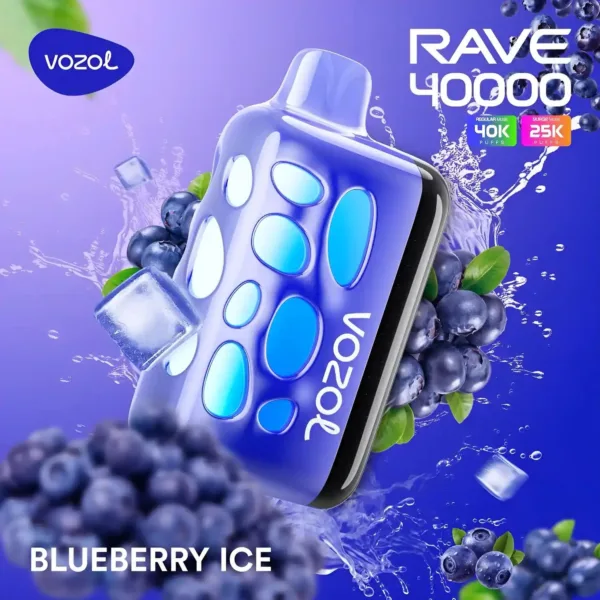 Vozol Rave 40K – Blueberry Ice