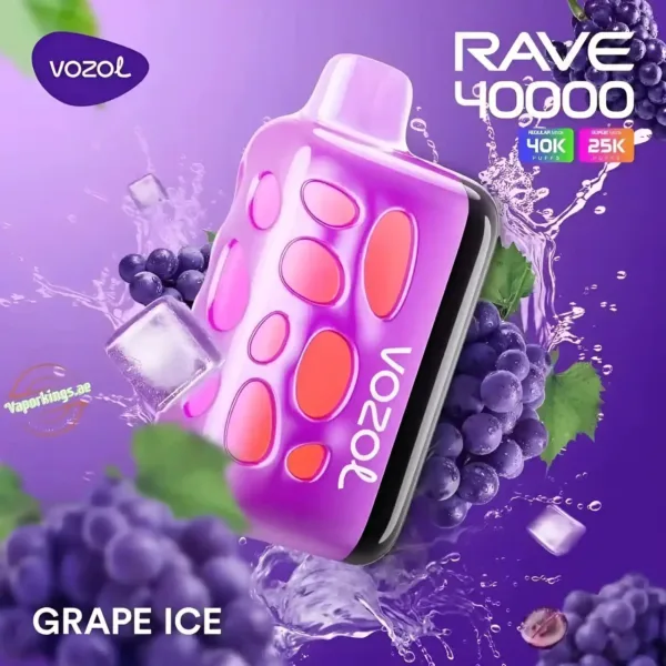 Vozol Rave 40K – Grape Ice