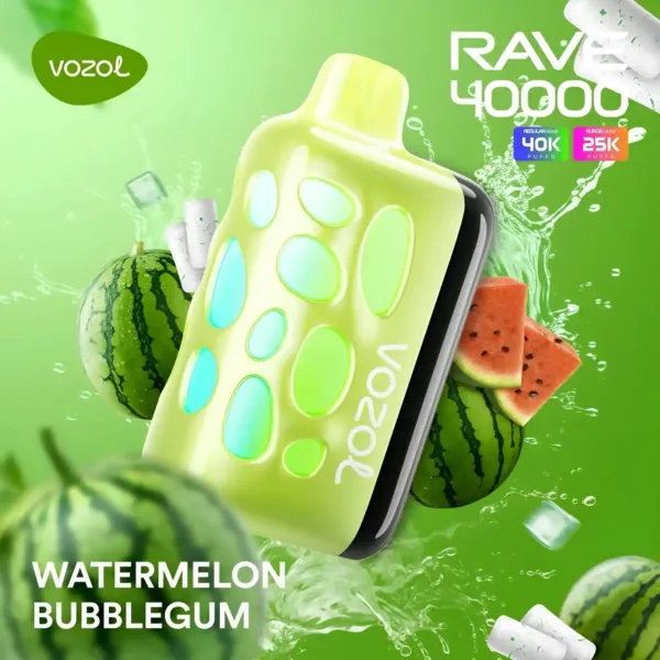 Vozol Rave 40K – Watermelon Bubblegum