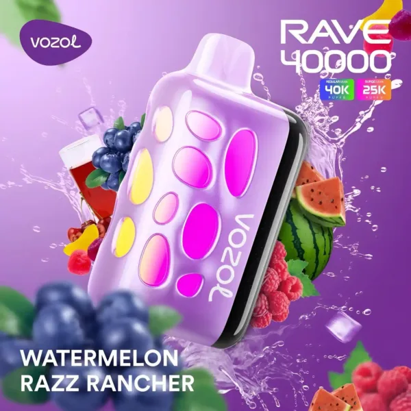 Vozol Rave 40K – Watermelon Razz Rancher